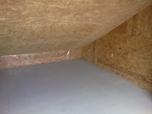 upstairs storage unit - slanted roof